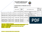 Tutors Monitoring Attendance Record 1