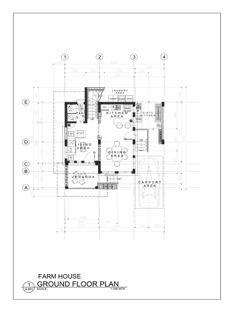 Farm House Proposed Floor Plan Two Storey With Dimensions - 022323 | PDF