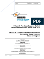 Petunjuk Skripsi Ganjil 2019-2020 - Accounting and Finance