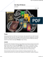 Susunan Dan Urutan Ayat Al-Quran