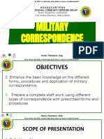 Military Correspondence
