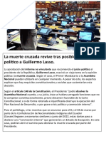 La Muerte Cruzada Revive Tras Posible Juicio Político A Guillermo Lasso