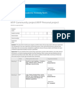MYP Academic Honesty Form (Supervisor Details) - 1