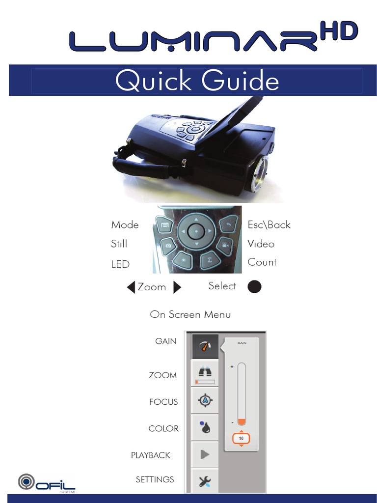 Luminar HD Quick Guide | PDF