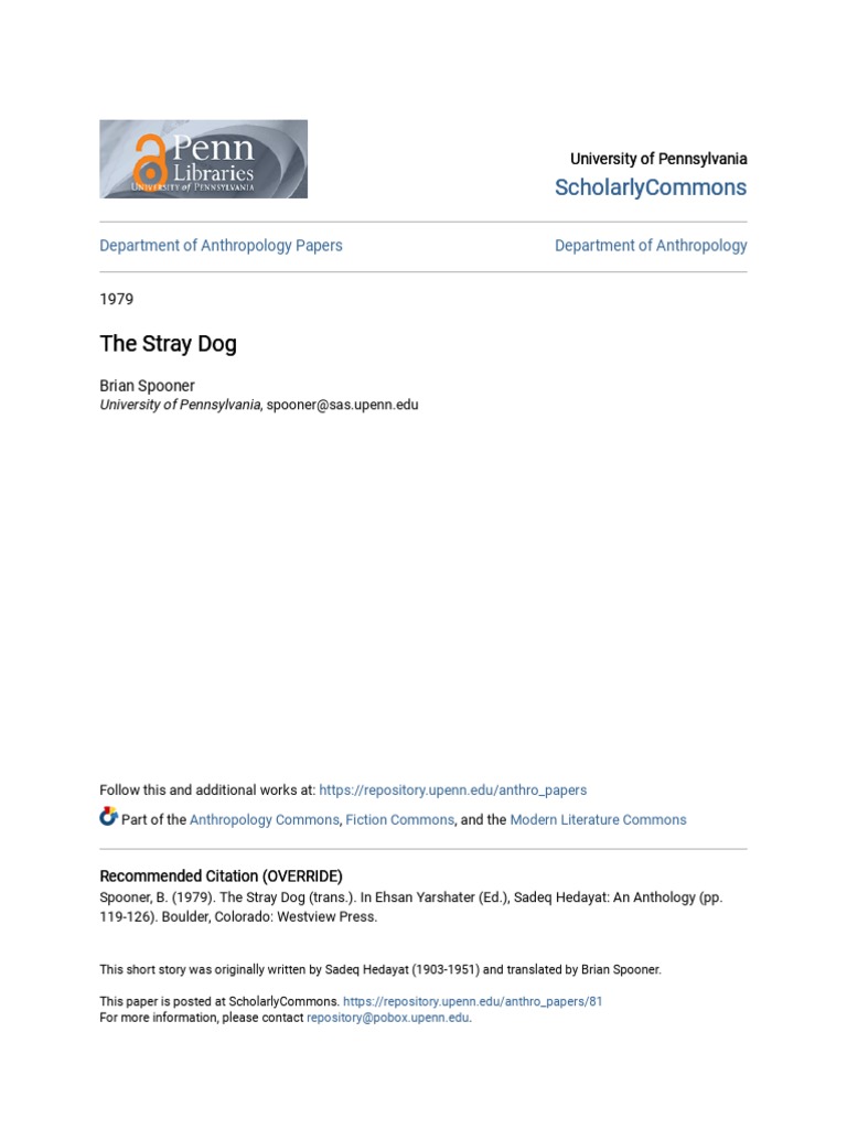 The Stray Dog: A Translated Short Story | PDF