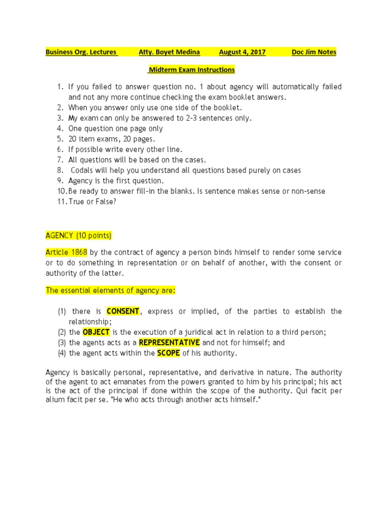 Agency Reviewer Doc Jim Notes | PDF | Mortgage Loan | Law Of Agency