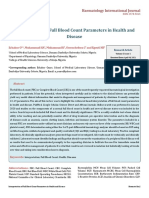Interpretation of Full Blood Count Parameters in Health and Disease