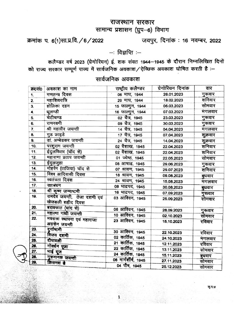 RAJASTHAN CALENDAR PANCHANG 2023 PDF DOWNLOAD intelligence overview