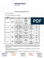 A-198 - Secondary 2 Continual Assessment (CA2) Schedule AY 2022-2023