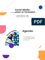 Ieeir - Social Media Inclusion or Exclusion
