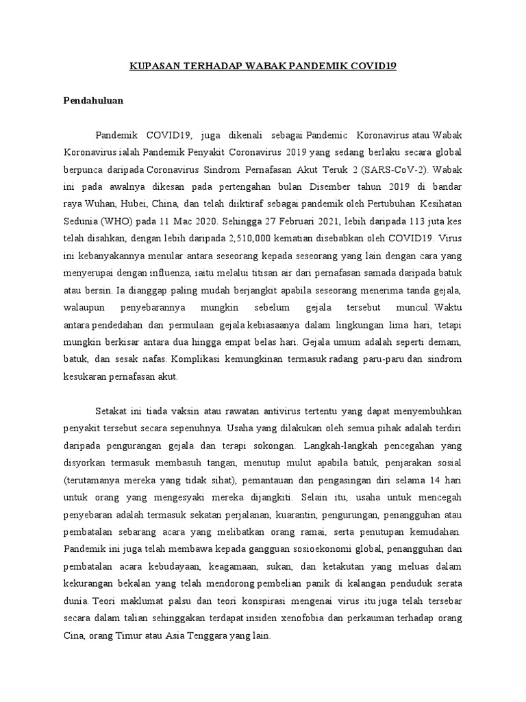 Falsafah Dan Isu Semasa Covid19 Pdf