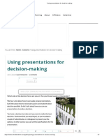 Using Presentations For Decision-Making