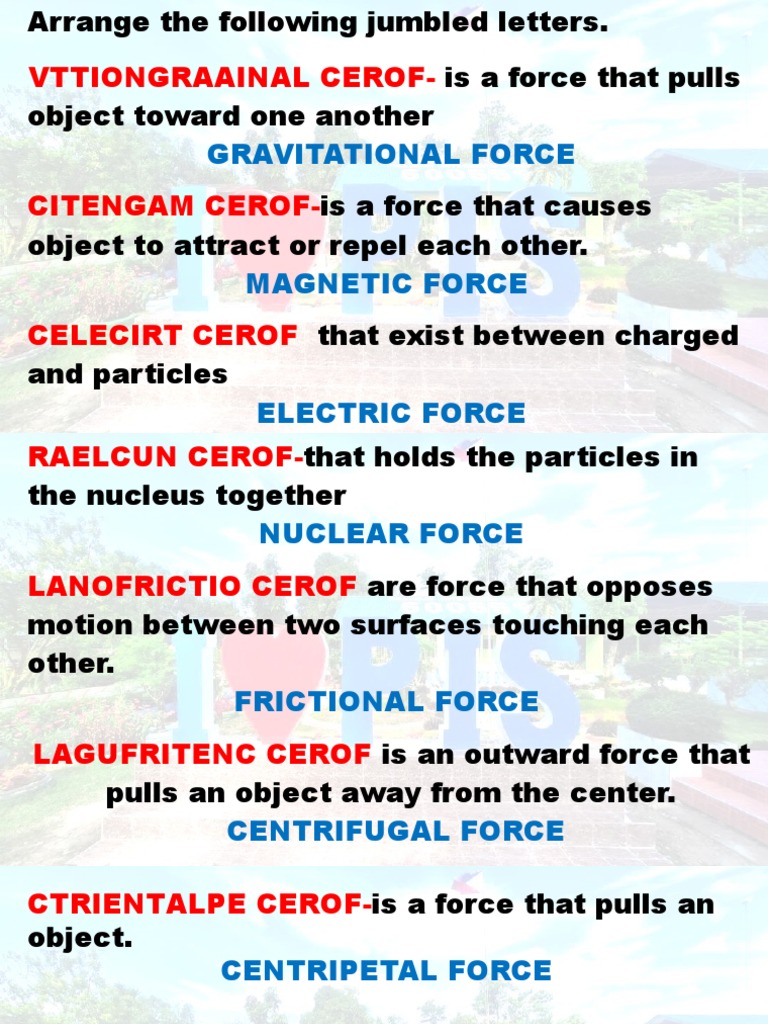 Types of Forces Explained | PDF | Science & Mathematics | Young Adult