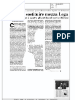 Casini Può Sostituire Mezza Lega - Italia Oggi 24.08.11