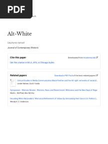 Discrimination & Race Relations