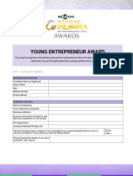 Application Form - Young Entrepreneur Award