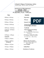 Udgam'11 Schedule