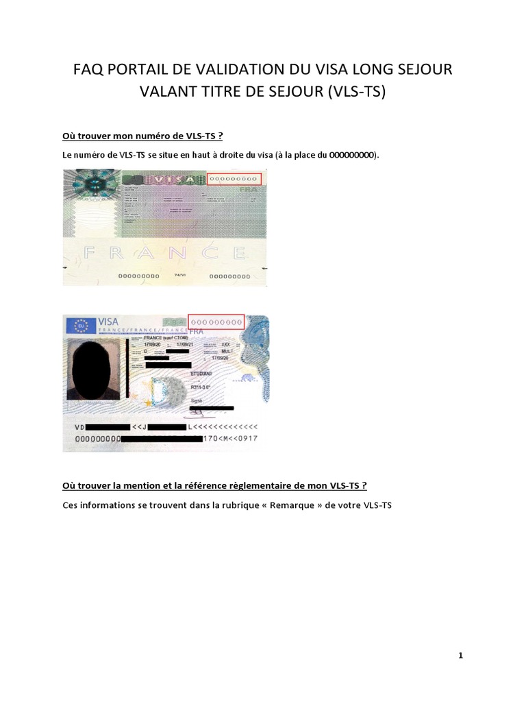 Faq Vls Ts Usagers 20 10 2021 Pdf Visa Document