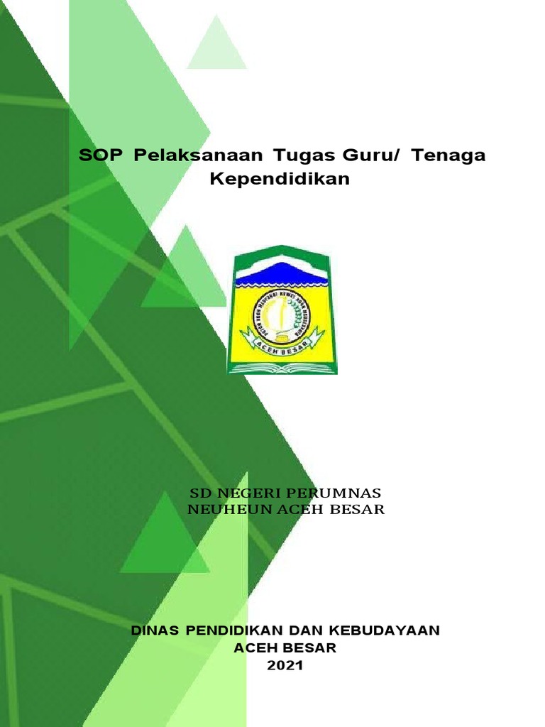 SOP Pendidik dan Tenaga Kependidikan SD | PDF