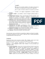 Elementos da sentença e tramitação - apontamentos direito  processual civil I