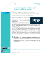 Fisiopatologia de Asma en Obseidad No Alergico