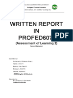 Written Report in Profed607