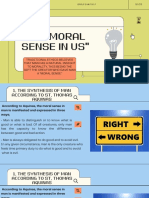 The Moral Sense in Us