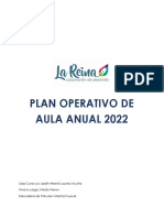 Plan Operativo de Aula Medio Menor 2022