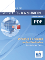 PNAP3 - Modulo Basico - GPM - O Publico e o Privado na Gestao Publica