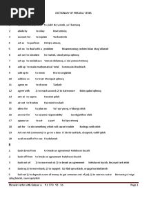 Dictionary of Phrasal Verbs PDF
