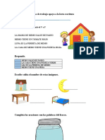 Ficha de Trabajo Apoyo A La Lecto Escritura