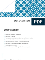 Basic Speaking Day 1 - Introduction