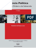 Ciência Política - Estudo Da Ordem e Da Subversão - António de Sousa Lara (282 Páginas)