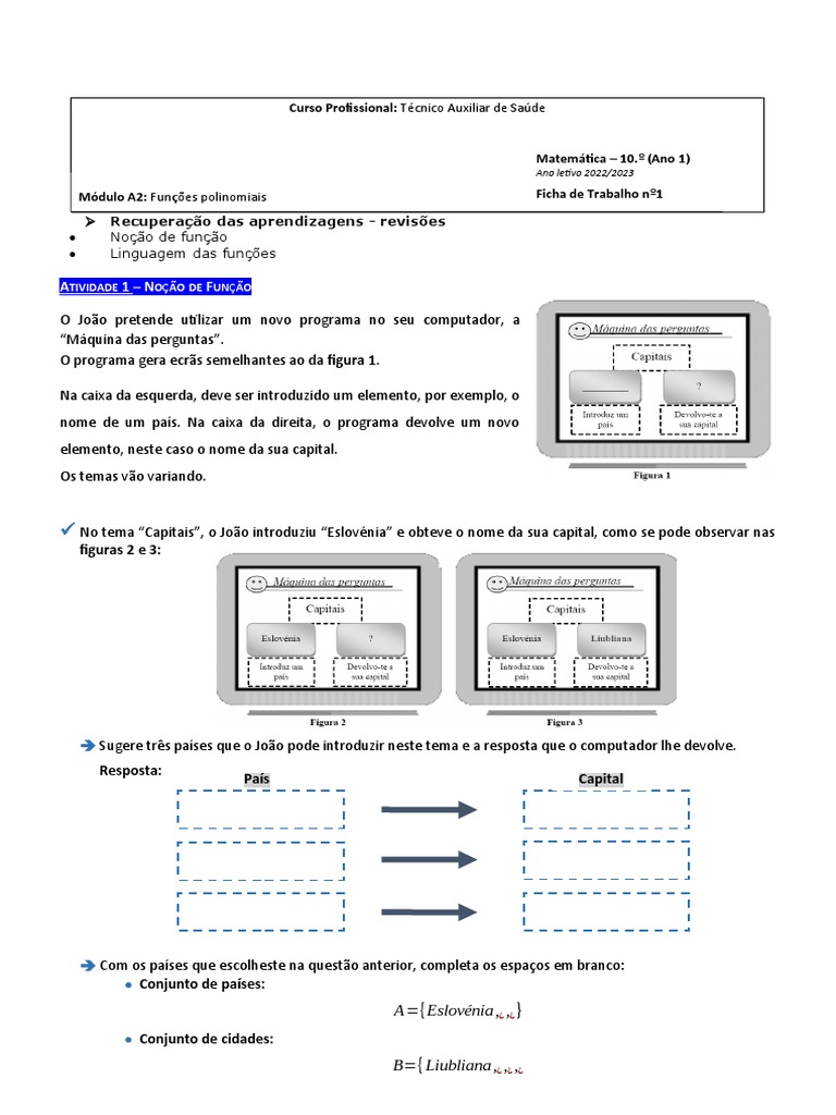 Funções Unívocas e Módulo A2 | PDF | Função (Matemática) | Domínio de ...