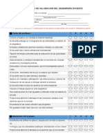 Instrumento de Valoración Del Desempeño Docente