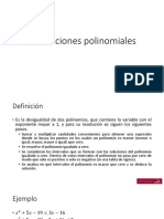 Inecuaciones polinomiales: Resolución en