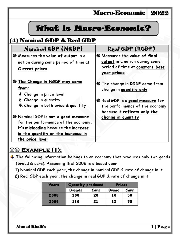 Macroeconomic PDF Cost Of Living Real Versus Nominal Value