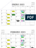 Calendario Maderas