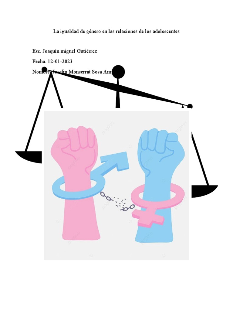 Igualdad de género en adolescentes | PDF | Igualdad de género ...