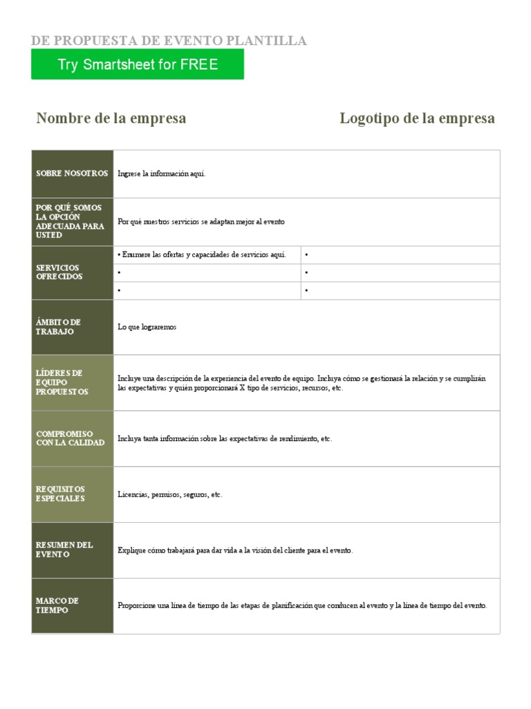 Propuesta de Planificación de Eventos | PDF | Informática | Business