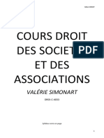 Cours Droit Des Sociétés Et Des Associations