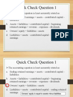 Financial Statement Analysis - Quick Check Questions