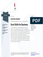 Excel Skills For Business Specialization