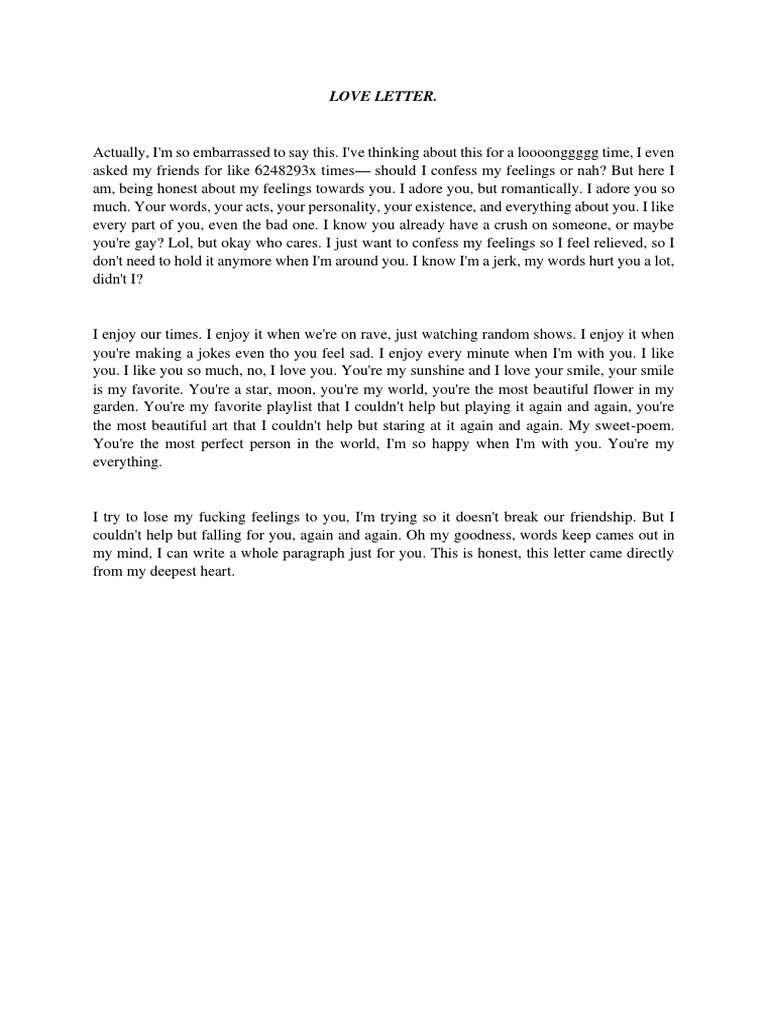 Love Letter | PDF