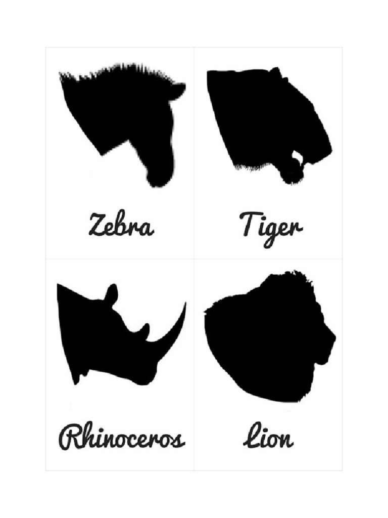 Wild Animal Silhouettes | PDF