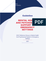 IASC Guidelines On Mental Health and Psychosocial Support in Emergency Settings (English)