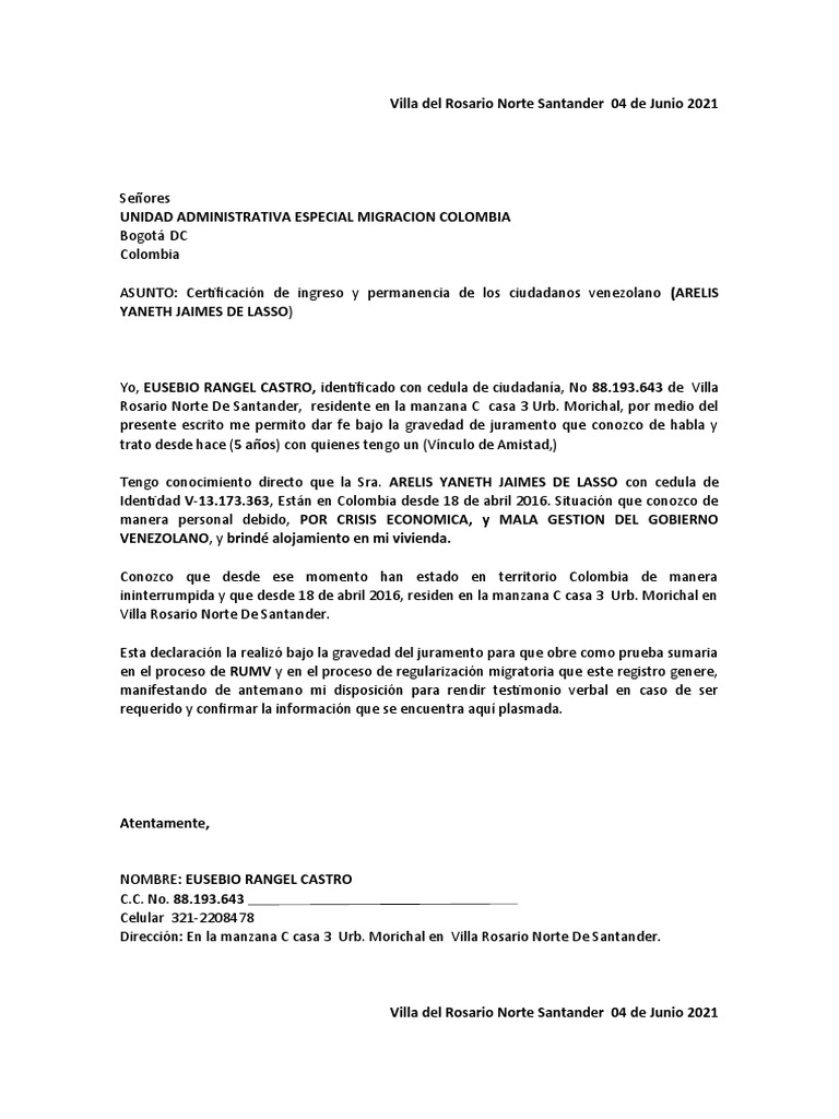 Cartas inmigracion pdf