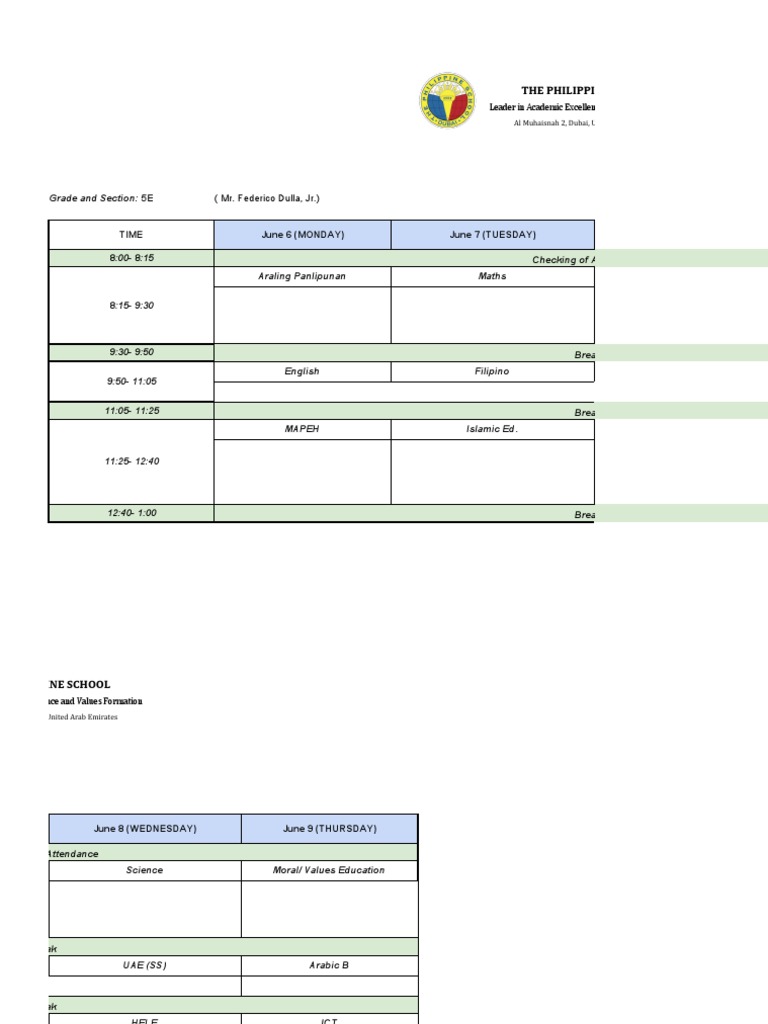 4th Quarter Examination Schedule and Pointers PDF