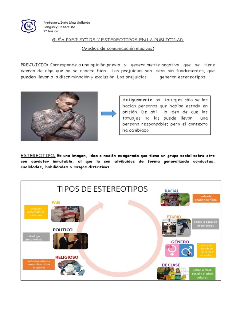 Guía Prejuicios y Estereotipos en La Publicidad | PDF