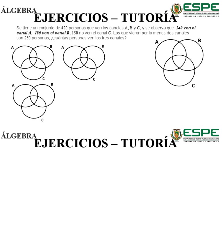 Personas que ven canales A, B y C | PDF